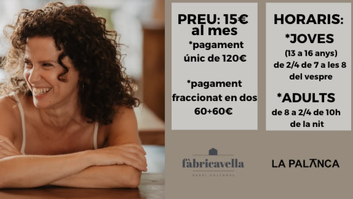 CURS DE TEATRE AMB LA TÀTELS.  (DE 13 A 16 ANYS)